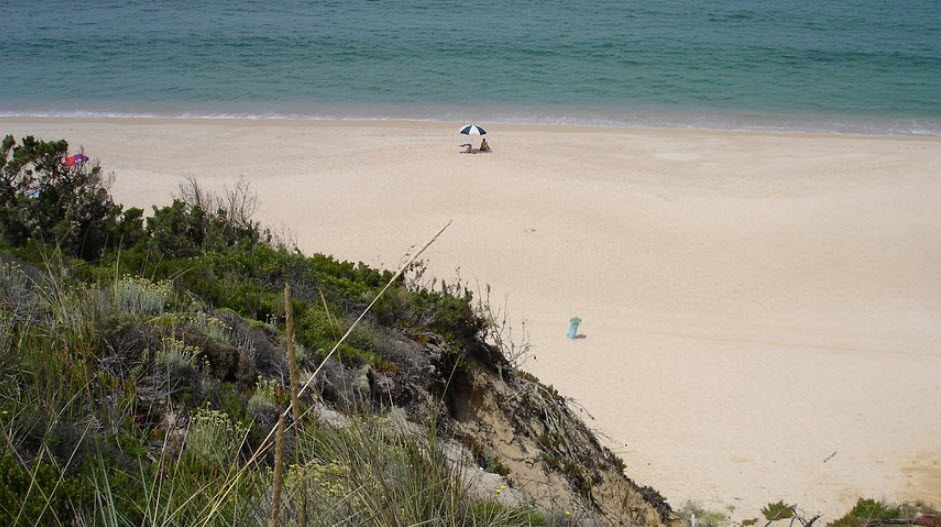 Beach Galé-Fontainhas, Portugal, Portugal